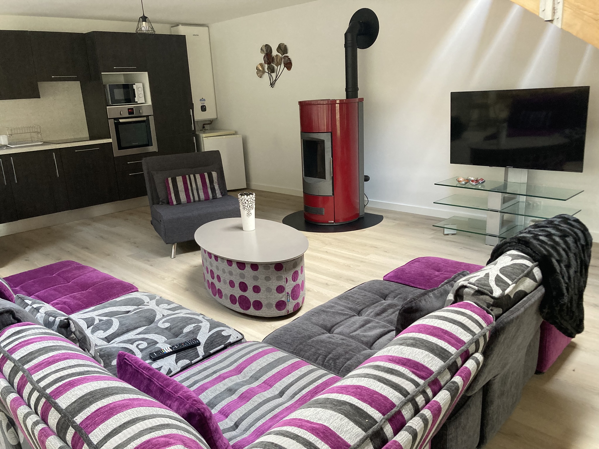 Salon avec télévision